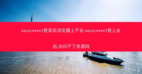 easyconnect登录后浏览器上不去-easyconnect登上去后,访问不了资源网