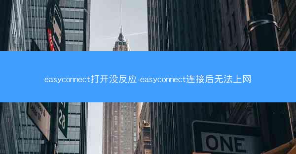easyconnect打开没反应-easyconnect连接后无法上网