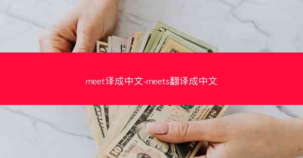 meet译成中文-meets翻译成中文