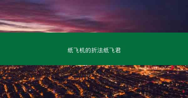 纸飞机的折法纸飞君