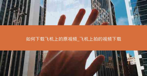 如何下载飞机上的原视频_飞机上拍的视频下载