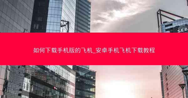 如何下载手机版的飞机_安卓手机飞机下载教程