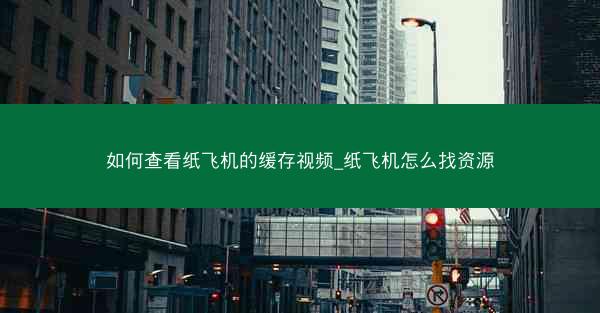 如何查看纸飞机的缓存视频_纸飞机怎么找资源