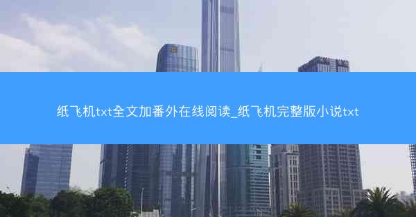 纸飞机txt全文加番外在线阅读_纸飞机完整版小说txt